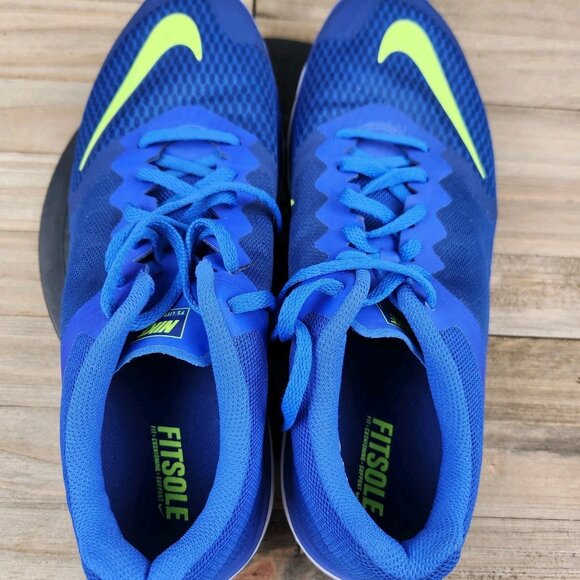 Mens Nike FS Lite Run 3 size 9 Blue Athletic Running Shoes - Picture 5 of 9